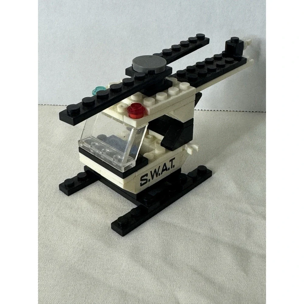 LEGO Custom SWAT Set w/ Helicopter, Car, Motorcycle,‎ Minifigs & Weapons